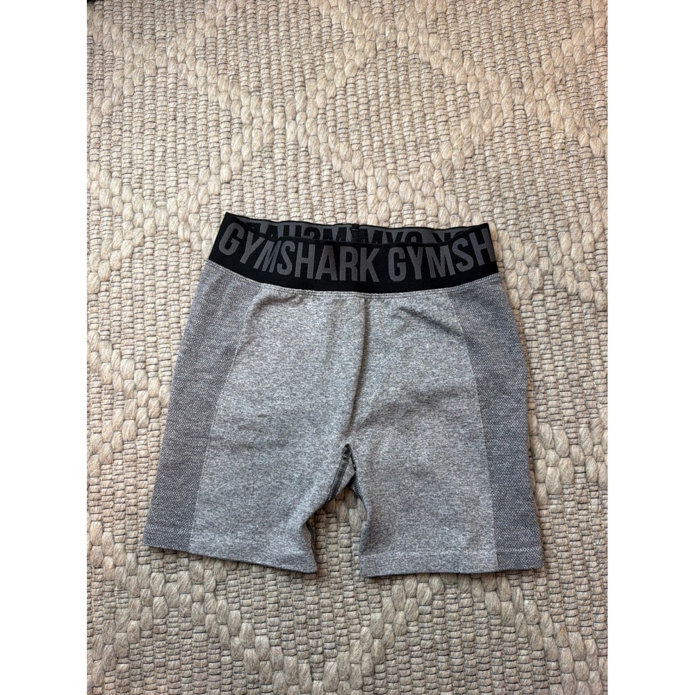 Gymshark Flex Cycling Shorts Women Size S Grey Seamless High Rise Athletic